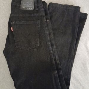 Levi's Black Straight-Leg Jeans